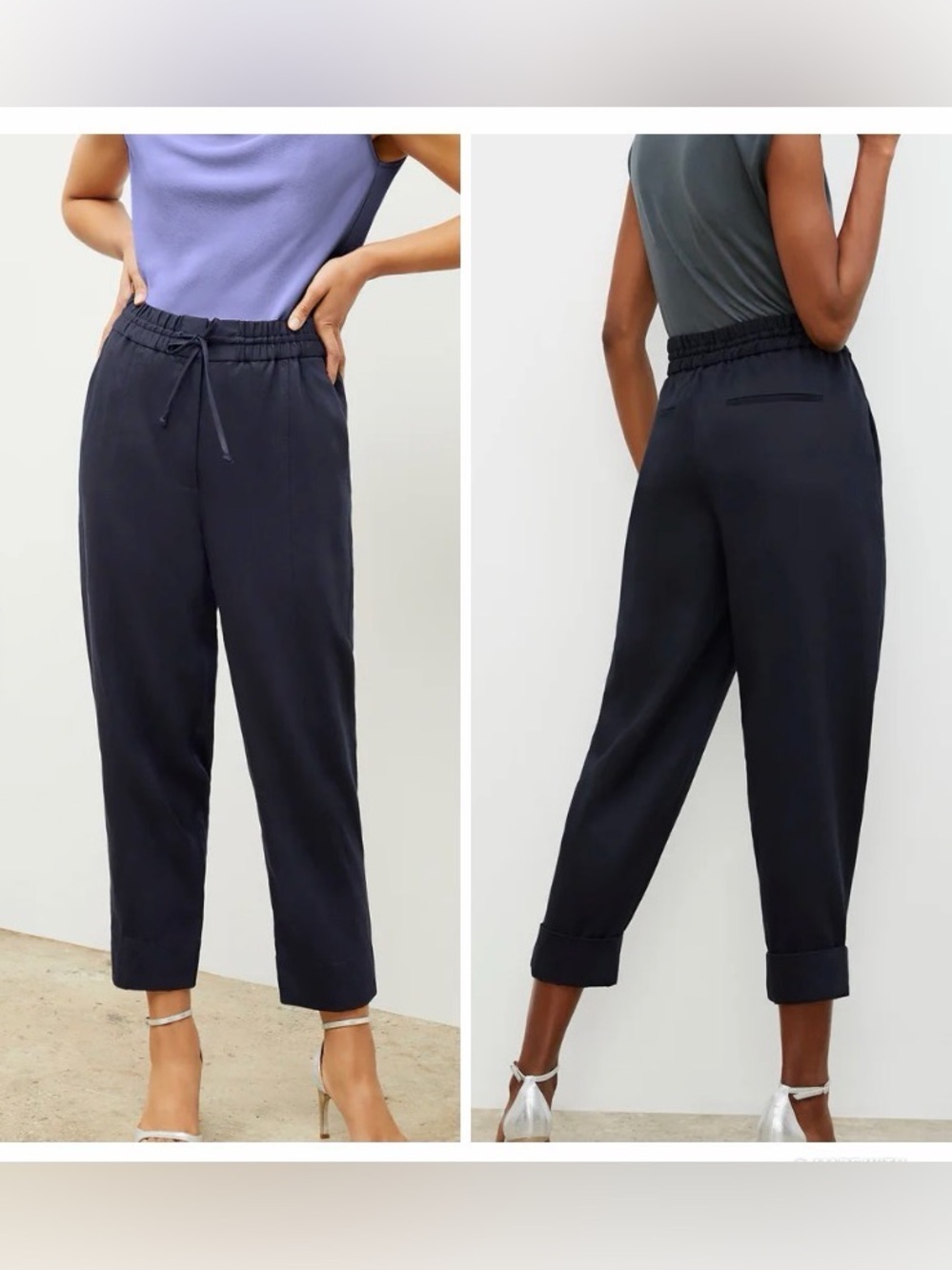 M.M.LaFleur The Shane Pant Everyday Twill Navy Blue Minimalist Office Womens 4